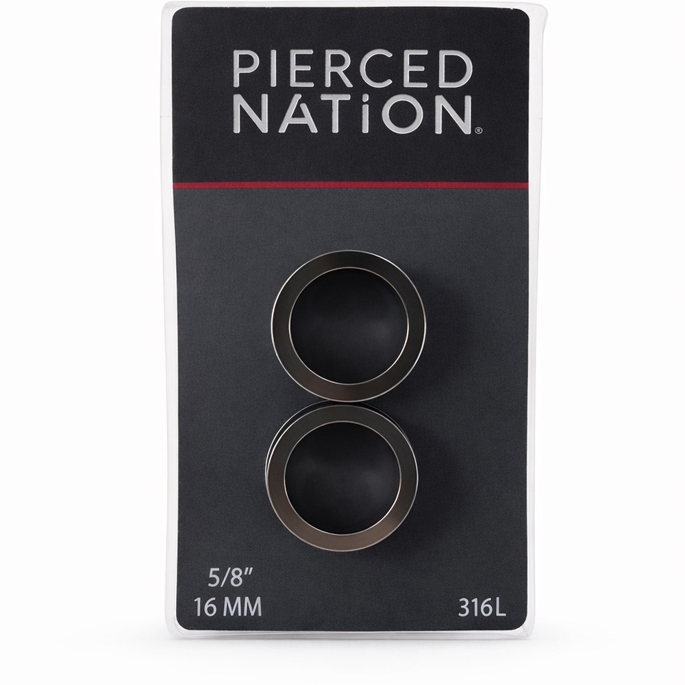 Pierced Nation 5/8” (16mm) Stainless Steel Tunnels / Gauges 316L Body Jewelry​